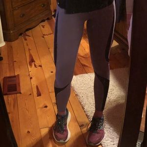 Fabletics Lavender Mesh Tights